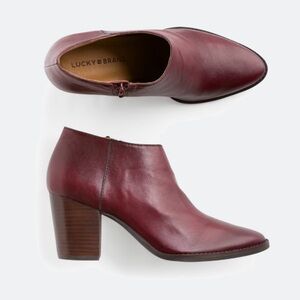 Lucky Brand Pamira Heeled Leather Bootie
